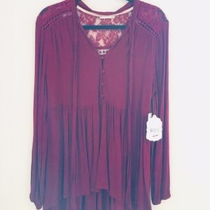 Maroon tunic